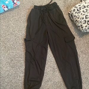 Refuge Black Cargo Joggers